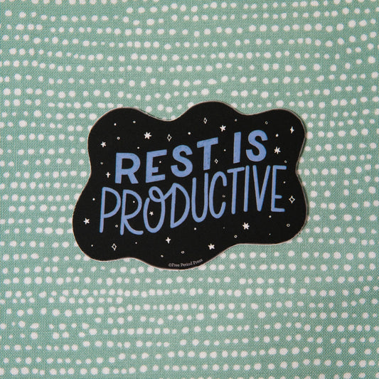 Rest Is Productive Vinyl Decal Sticker