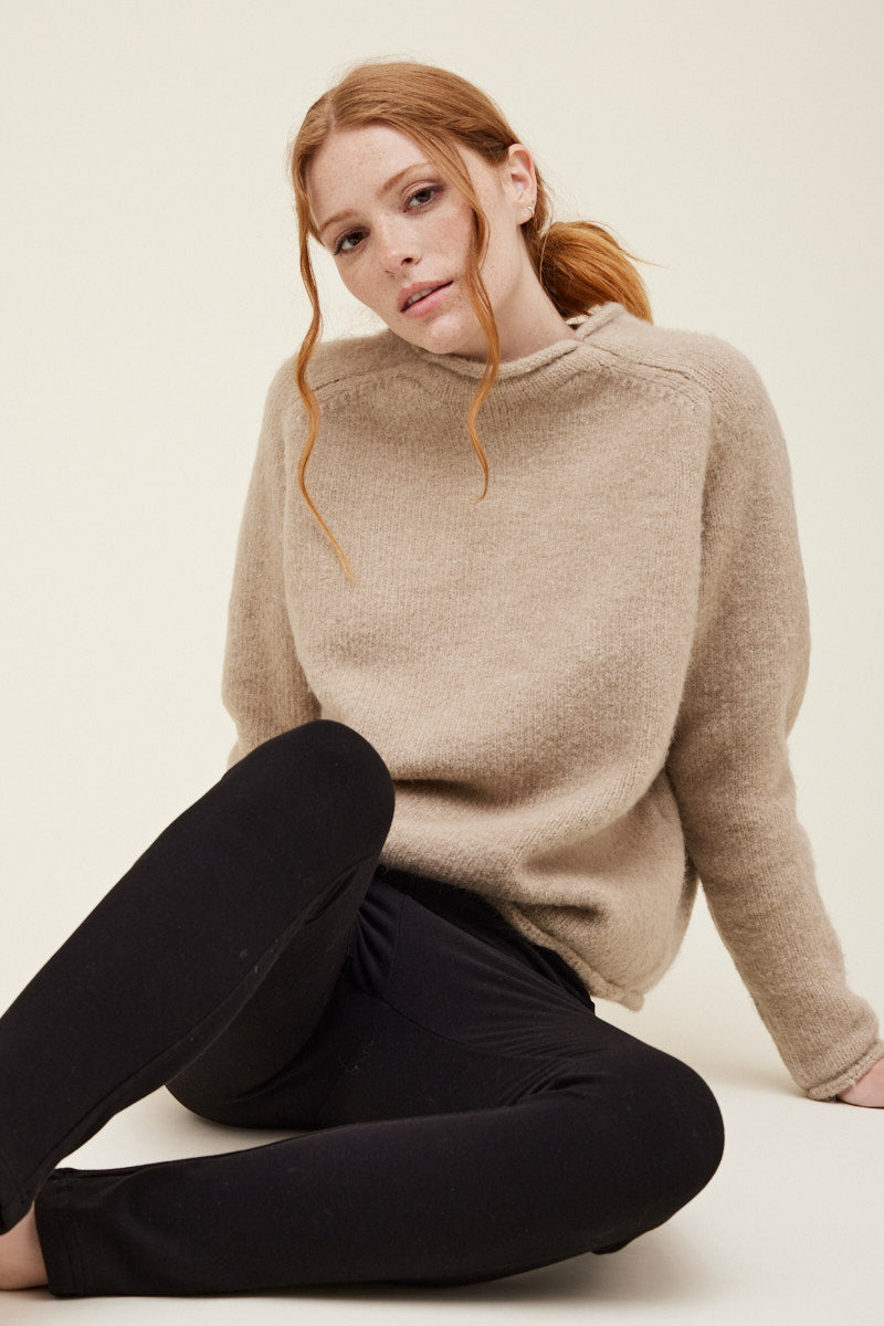 Rolled Edge Sweater