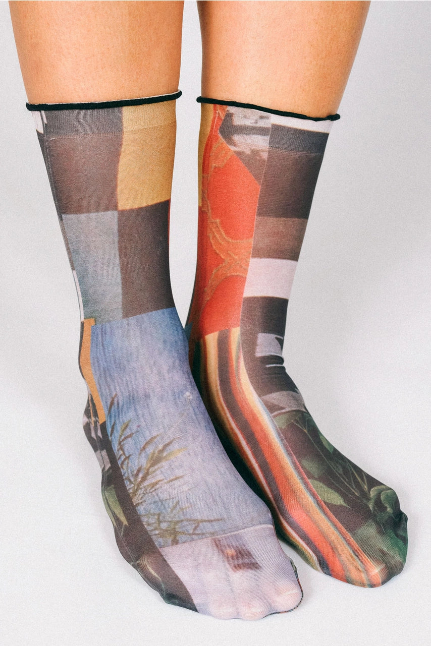 Paper Nylon Ankle By Rosie Barker - Moody