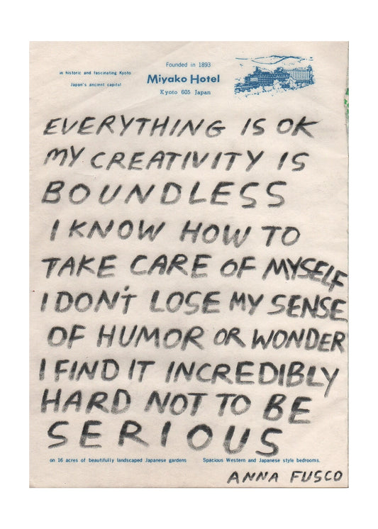 Serenity Now Art Print - 5"x 7"