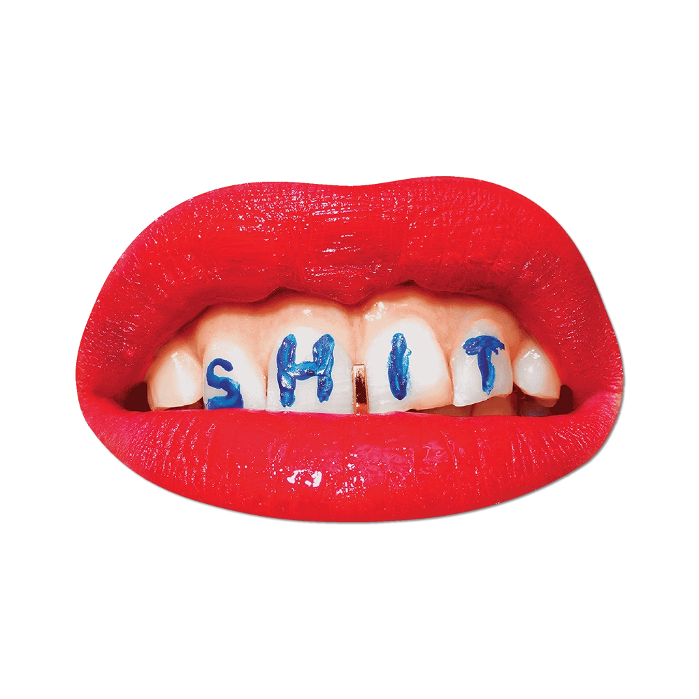 Shit By Toiletpaper - Die-Cut Sticker (Lips)