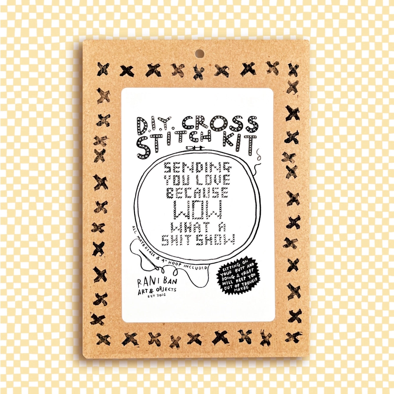 What A Shit Show~ Small Diy Cross Stitch Kit