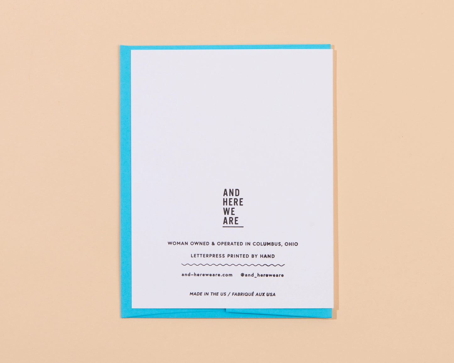 Smiley Thanks - Letterpress Thank You Greeting Card