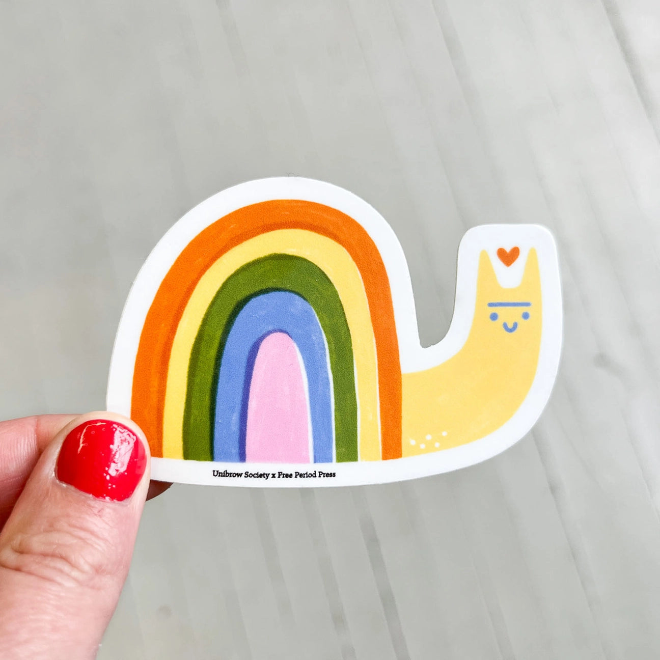 Rainbow Snail Vinyl Decal Sticker