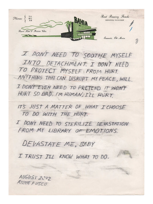 Devastate Me, Baby - Art Print