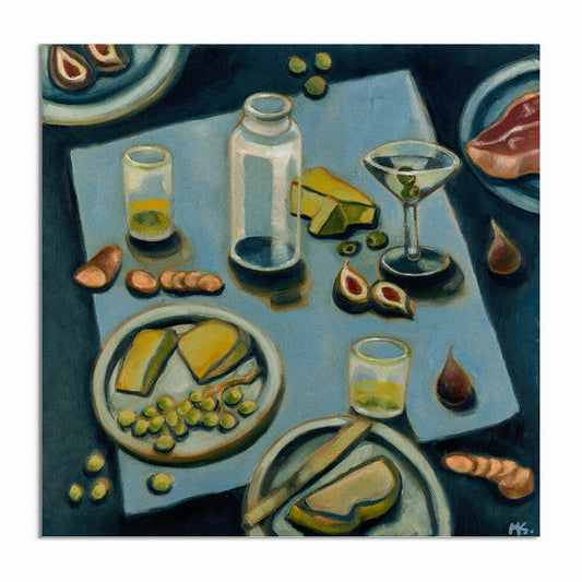 Oily Marj - Steak N' Tinis Print 12"x 12"