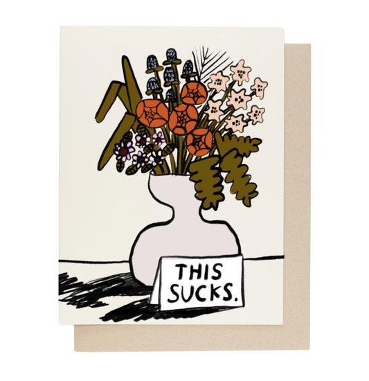 This Sucks Sympathy Greeting Card