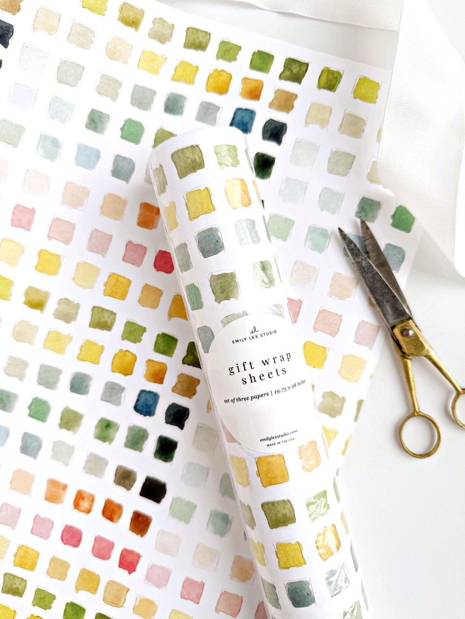Paint Swatch Gift Wrapping Paper