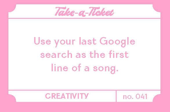Take-A-Ticket: Creativity