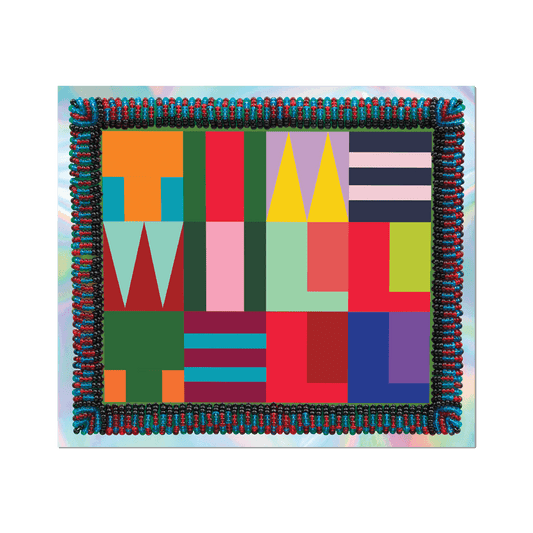 Time Will Tell By Jeffrey Gibson- Die-Cut Sticker