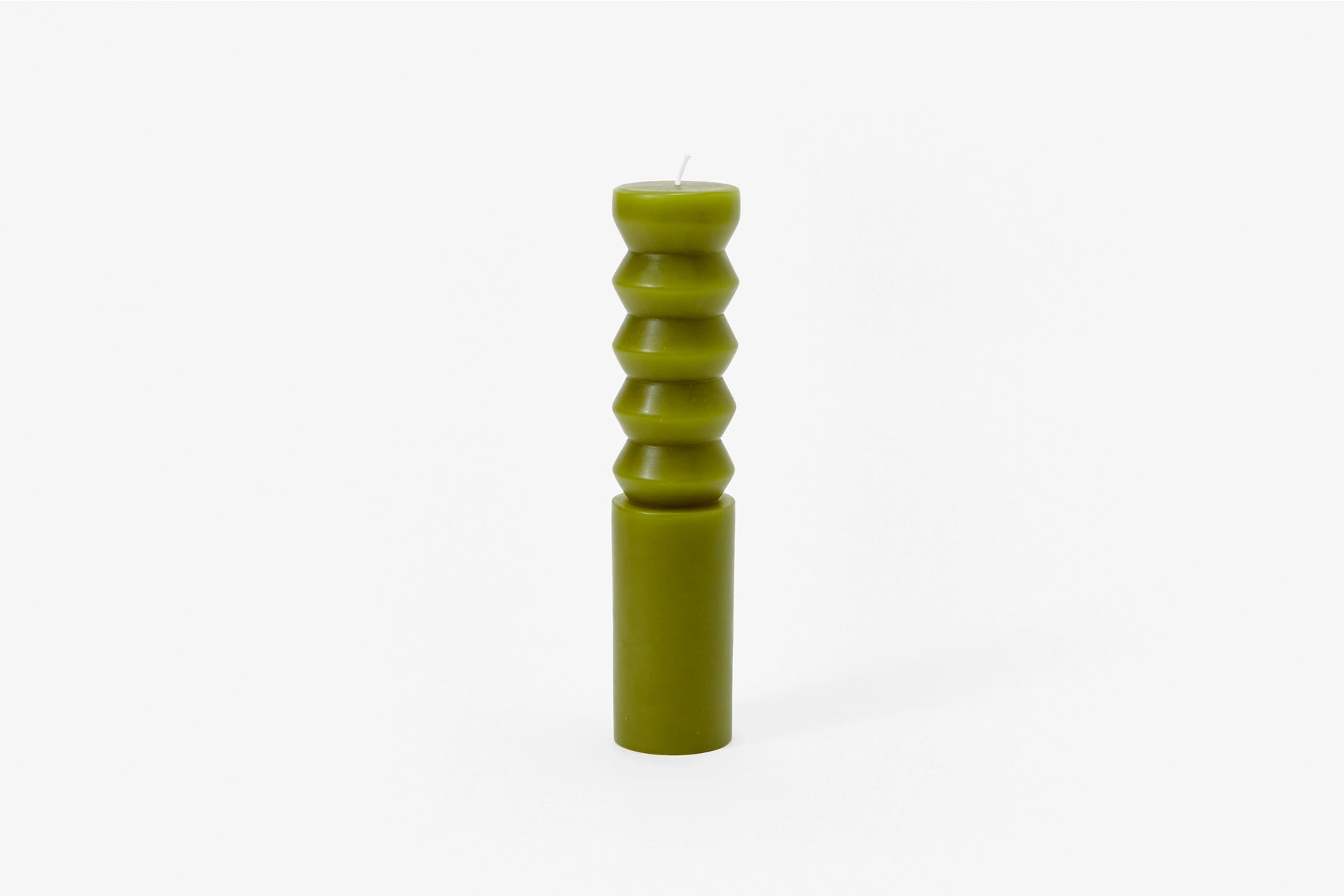 Large Totem Candle, White - Thumbnail 3