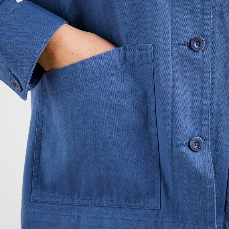 Stiby Herringbone Jacket - True Blue