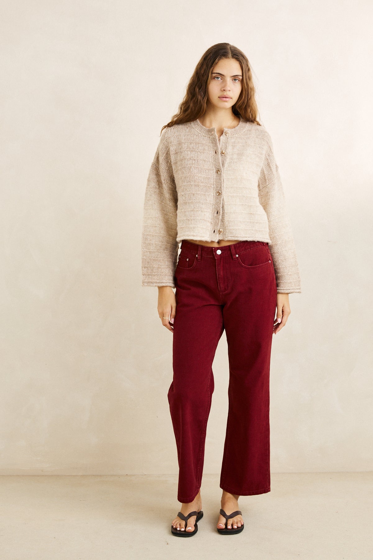 Adjustable Charlie Pant - wine