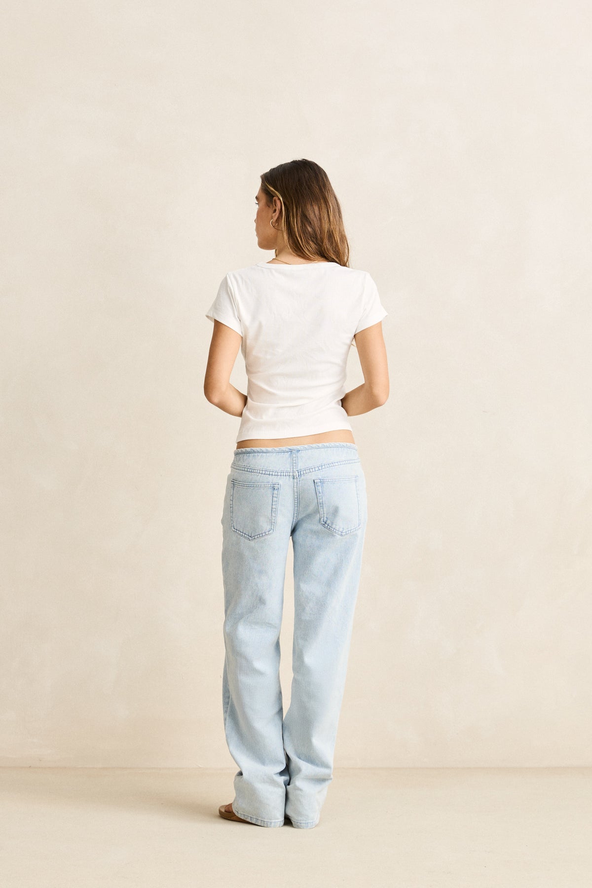 Portia button down rib top