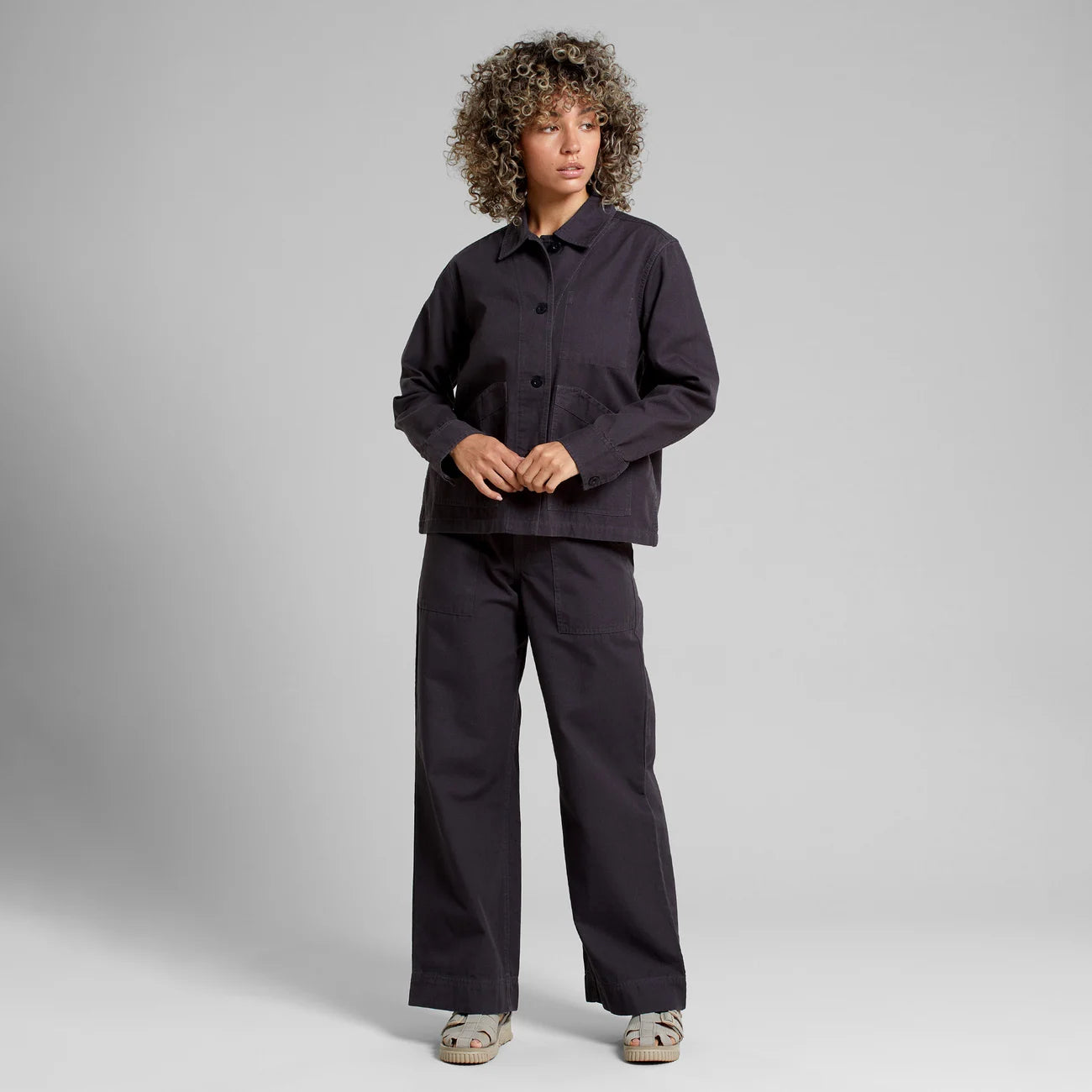 Vara Canvas Workwear Pants - Phantom Black