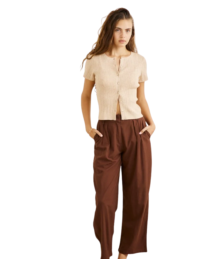 Venice Tailored Linen Pant