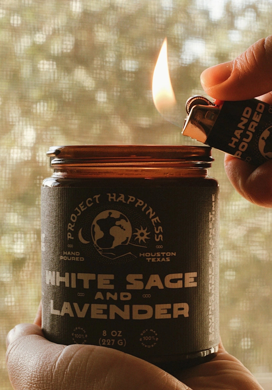 White Sage and Lavender - 8 oz Soy Candle