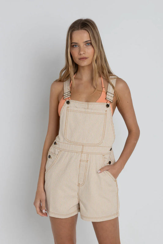 Willa Stripe Short Overall