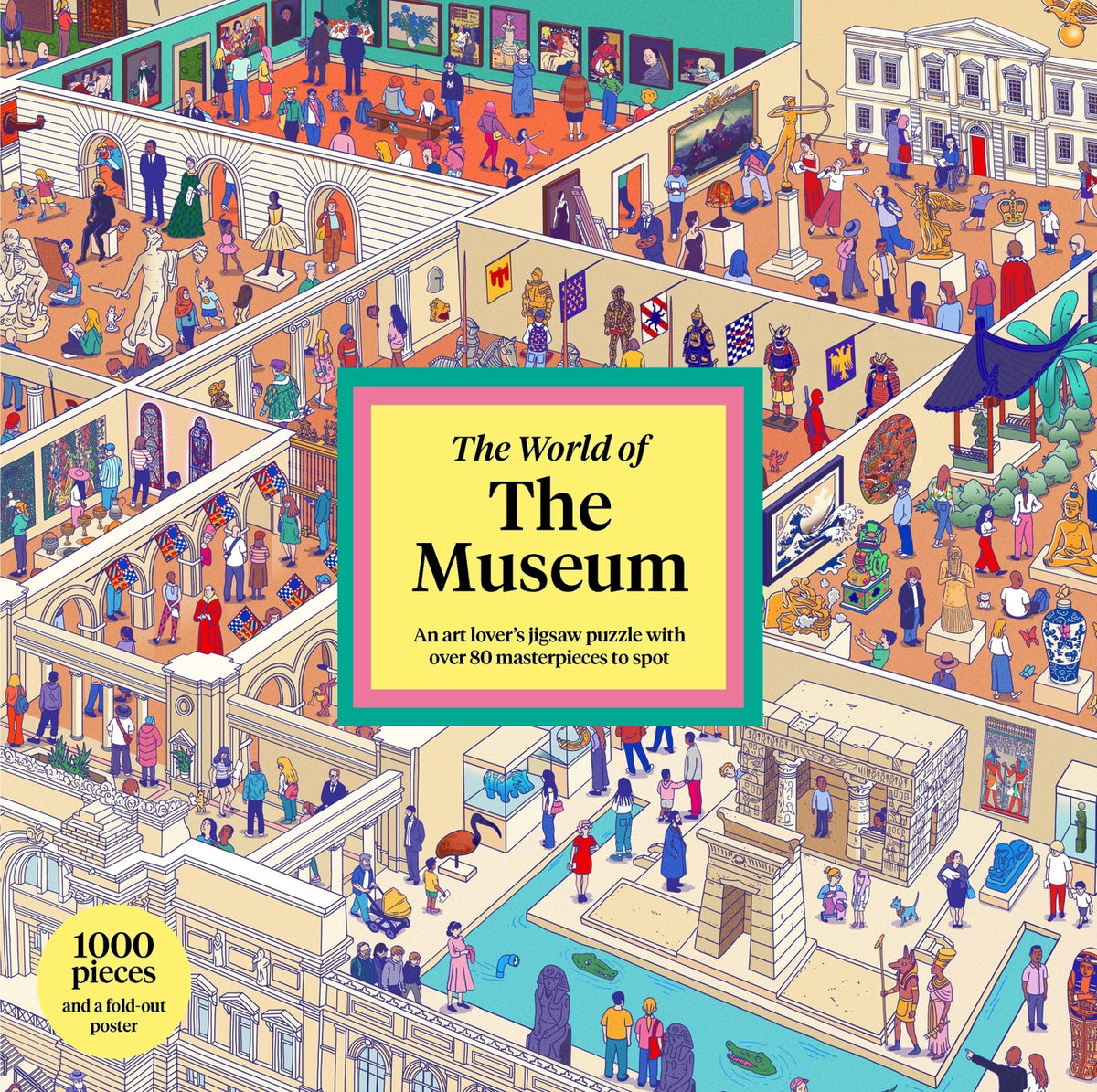 The World of the Museum: An Art Lover’S 1000-piece Jigsaw Puzzle with Over 80 Masterpieces To Spot